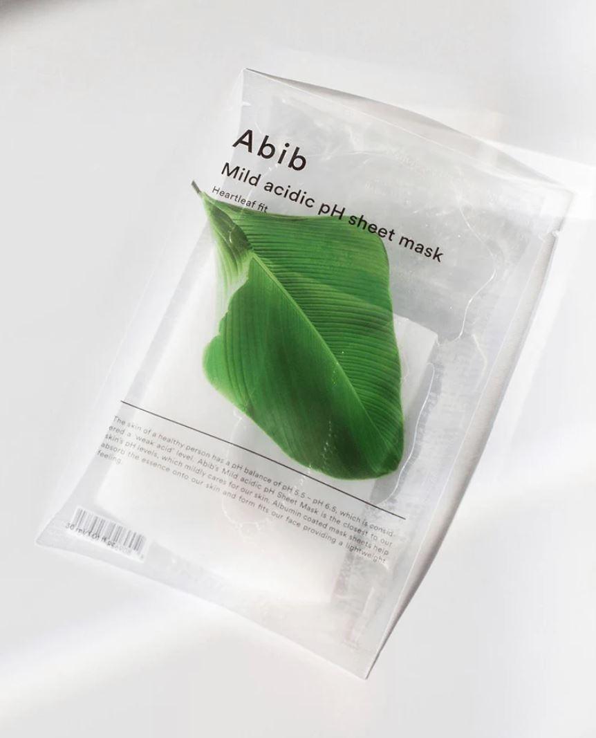 ABIB Mild AcidicpH Sheet Mask -Heartleaf fit - Social K Beauty